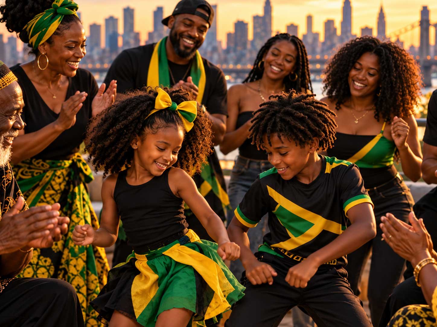 Illustration of Jamaican community and cultural connection
